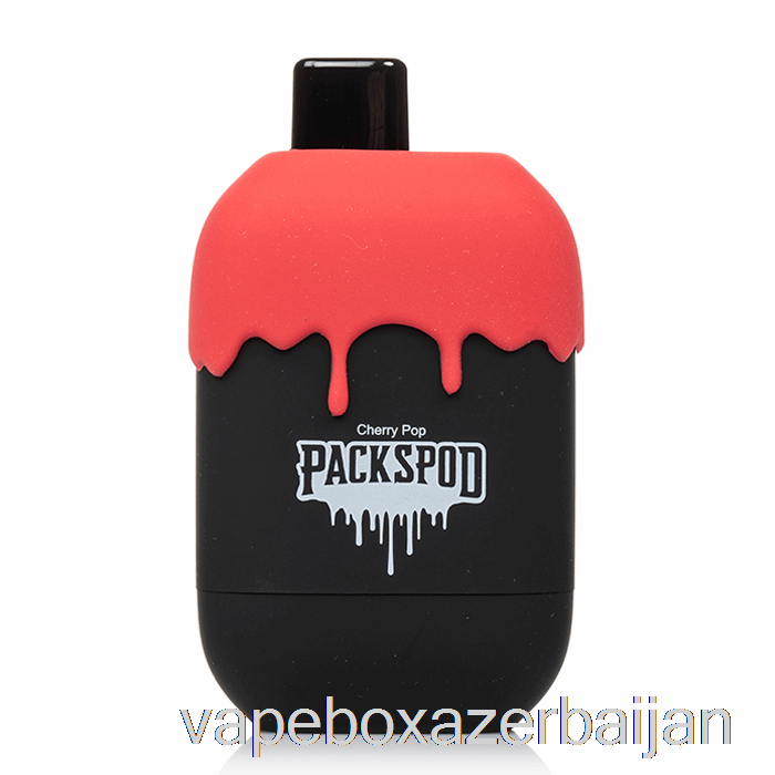 E-Juice Vape Packwood Packspod 5000 Disposable Black Cherry Gelato (Cherry Pop)